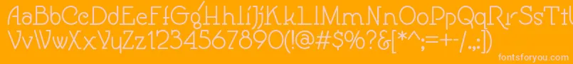 Speedballno1nf Font – Pink Fonts on Orange Background