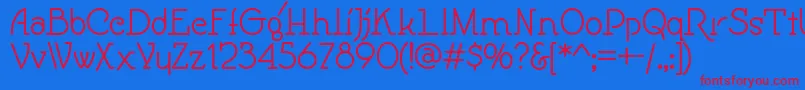 Speedballno1nf Font – Red Fonts on Blue Background