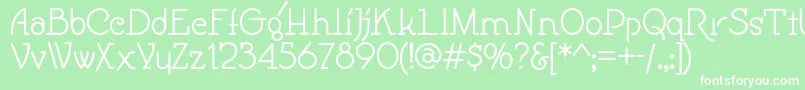 Speedballno1nf Font – White Fonts on Green Background