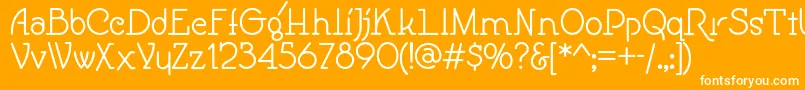 Speedballno1nf Font – White Fonts on Orange Background