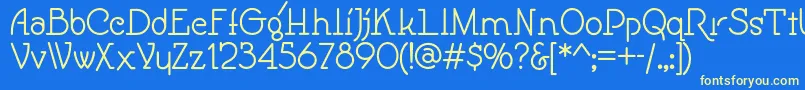 Speedballno1nf Font – Yellow Fonts on Blue Background