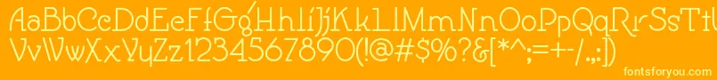 Speedballno1nf Font – Yellow Fonts on Orange Background
