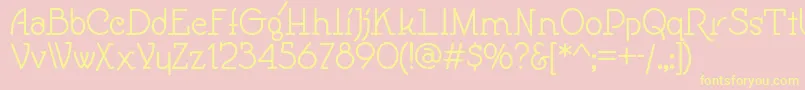 Speedballno1nf Font – Yellow Fonts on Pink Background