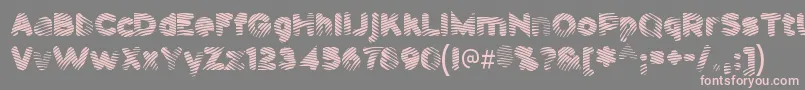 Pantspat Font – Pink Fonts on Gray Background