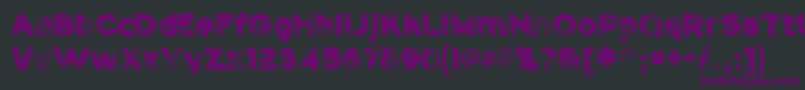 Pantspat Font – Purple Fonts on Black Background