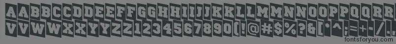 ACampuscmdn Font – Black Fonts on Gray Background