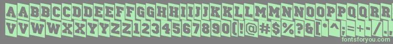 ACampuscmdn Font – Green Fonts on Gray Background