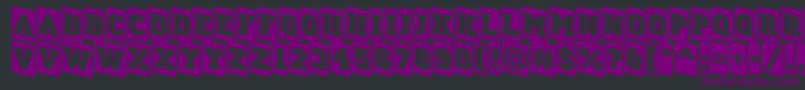 ACampuscmdn Font – Purple Fonts on Black Background