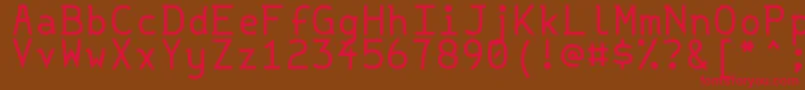Str437 Font – Red Fonts on Brown Background