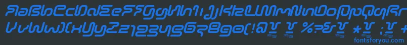 fuente SonicEmpireItalic – Fuentes Azules Sobre Fondo Negro
