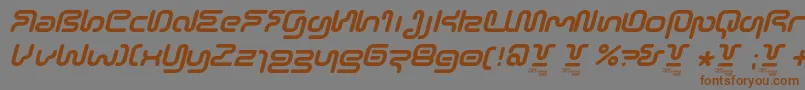 SonicEmpireItalic-fontti – ruskeat fontit harmaalla taustalla