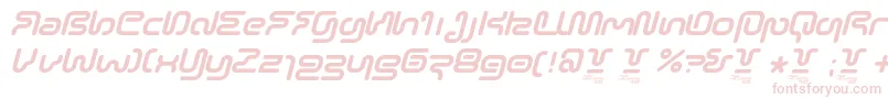 SonicEmpireItalic-Schriftart – Rosa Schriften auf weißem Hintergrund