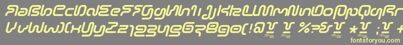 SonicEmpireItalic Font – Yellow Fonts on Gray Background