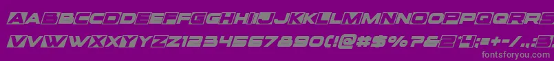 Voxboxital Font – Gray Fonts on Purple Background