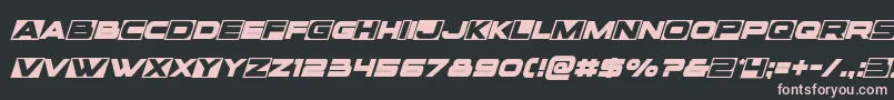 Voxboxital Font – Pink Fonts on Black Background