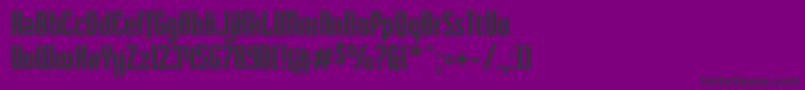 VervestdBold Font – Black Fonts on Purple Background