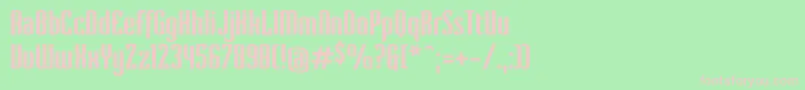 VervestdBold Font – Pink Fonts on Green Background