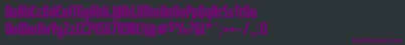 Шрифт VervestdBold – фиолетовые шрифты на чёрном фоне