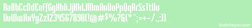 VervestdBold Font – White Fonts on Green Background