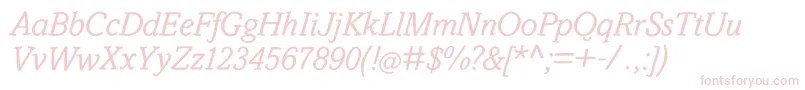 SlabstickOblique Font – Pink Fonts on White Background