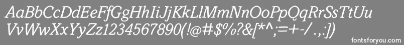 SlabstickOblique Font – White Fonts on Gray Background