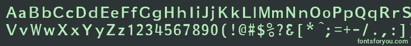 Шрифт MarkeBold – зелёные шрифты на чёрном фоне