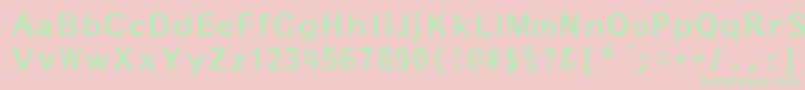 MarkeBold Font – Green Fonts on Pink Background