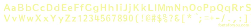 MarkeBold Font – Yellow Fonts on White Background