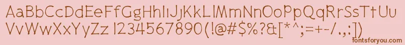 More about Pajamapantslight Font Pajamapantslight Font – Brown Fonts on Pink Background