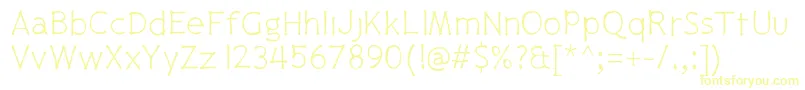 Pajamapantslight Font – Yellow Fonts