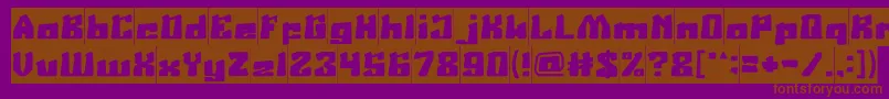 AgeOfScienceAndTechnologyInverse Font – Brown Fonts on Purple Background