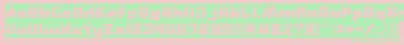 AgeOfScienceAndTechnologyInverse Font – Green Fonts on Pink Background