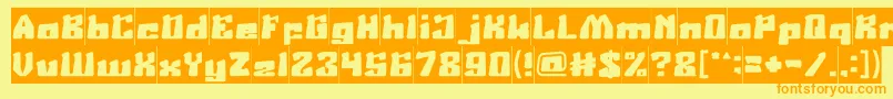 AgeOfScienceAndTechnologyInverse Font – Orange Fonts on Yellow Background