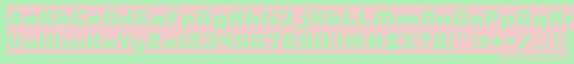 AgeOfScienceAndTechnologyInverse Font – Pink Fonts on Green Background