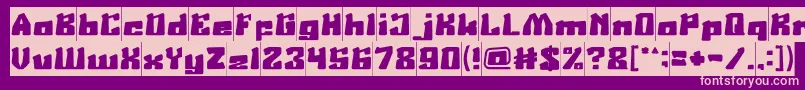 AgeOfScienceAndTechnologyInverse Font – Pink Fonts on Purple Background