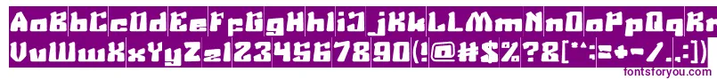 AgeOfScienceAndTechnologyInverse Font – Purple Fonts on White Background