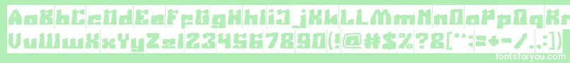 AgeOfScienceAndTechnologyInverse Font – White Fonts on Green Background