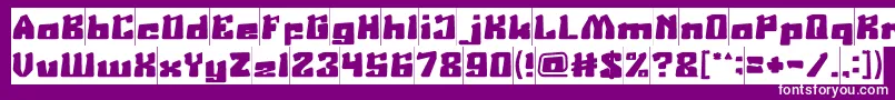 AgeOfScienceAndTechnologyInverse Font – White Fonts on Purple Background