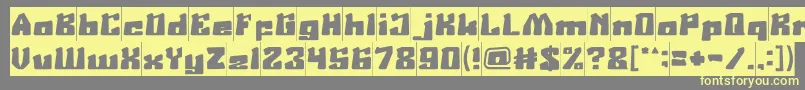 AgeOfScienceAndTechnologyInverse Font – Yellow Fonts on Gray Background