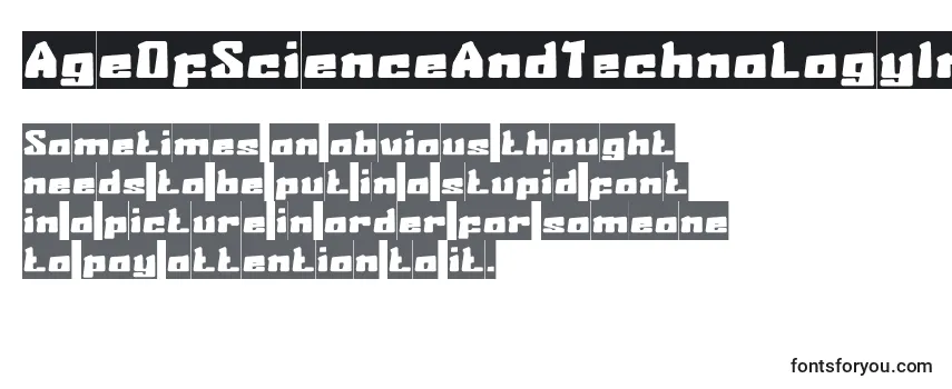 Review of the AgeOfScienceAndTechnologyInverse Font