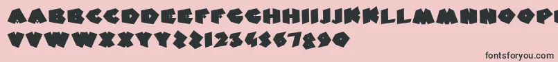 FatFantasy Font – Black Fonts on Pink Background