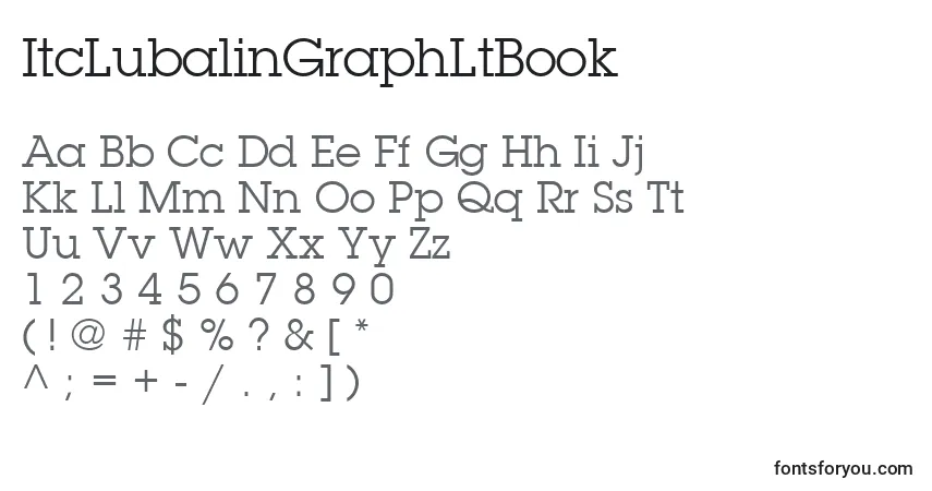 Police ItcLubalinGraphLtBook - Alphabet, Chiffres, Caractères Spéciaux
