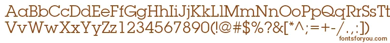 ItcLubalinGraphLtBook Font – Brown Fonts on White Background