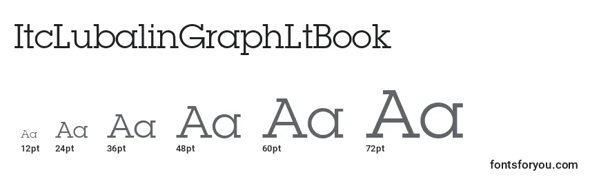 ItcLubalinGraphLtBook Font Sizes