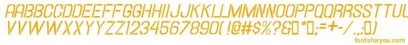 Hallandalestencilitalic Font – Orange Fonts