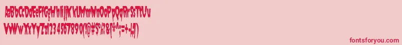 Jaunty Font – Red Fonts on Pink Background