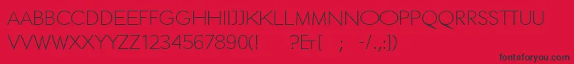 Ethextended Font – Black Fonts on Red Background