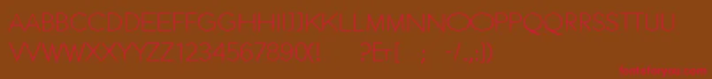 Ethextended Font – Red Fonts on Brown Background