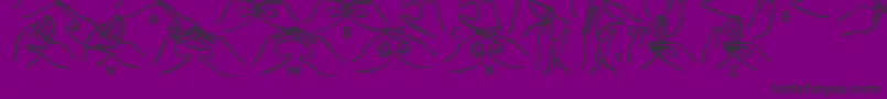 HelpingHands Font – Black Fonts on Purple Background