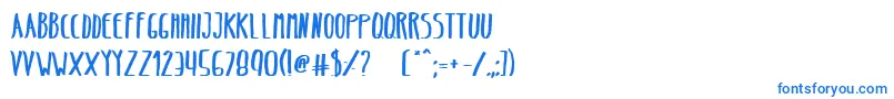 BeltaBold Font – Blue Fonts on White Background